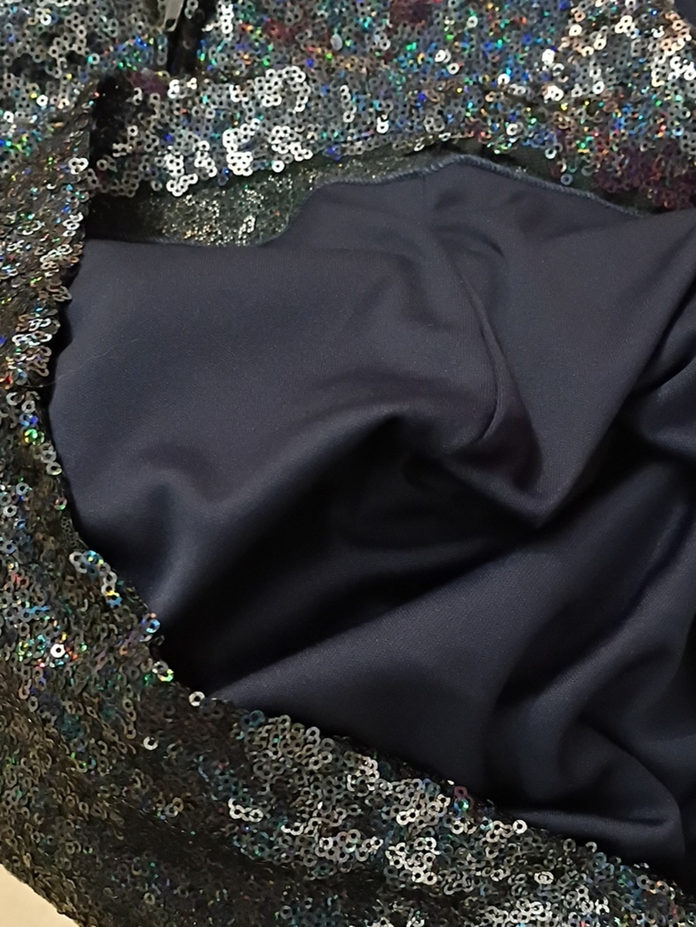 Blue Sequin Glitter Bodycon Mini Dress, Sz 6, NWOT - Picture 10 of 14